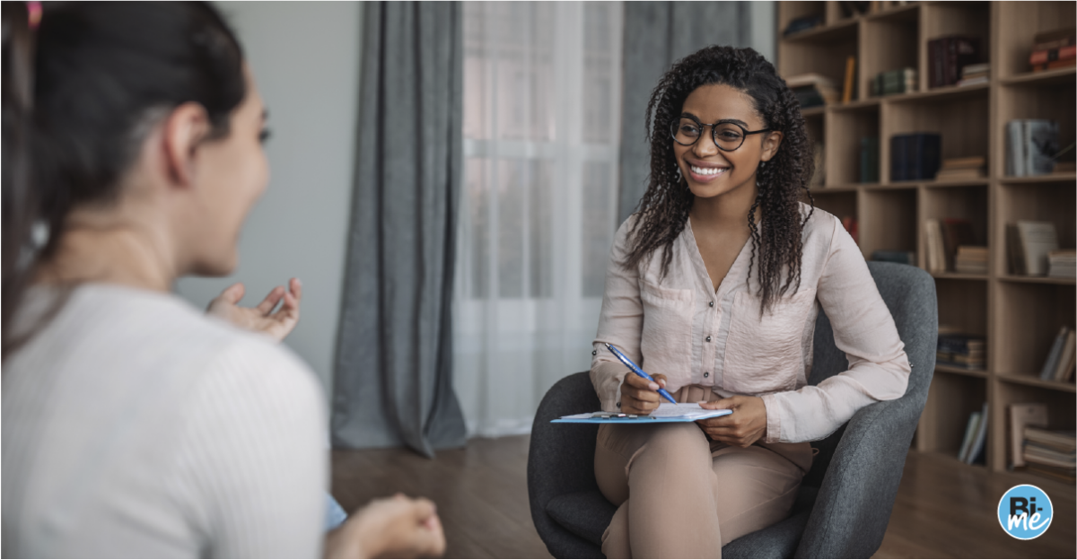 Psychologist in a counselling session