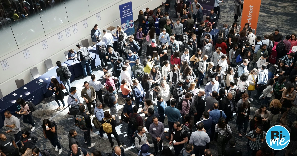 A crowd of people at an event